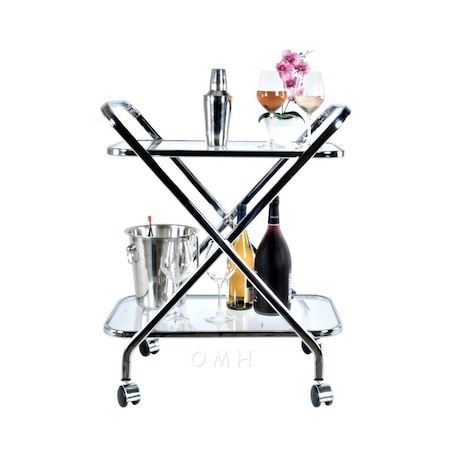 Old Modern Handicrafts Anne Home - X-Shape Bar Cart AH002